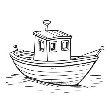 Boat drawing png vector psd and clipart with transparent background for free download