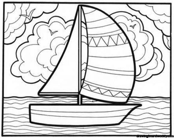 Sailboat coloring page coloring books doodle coloring doodle books