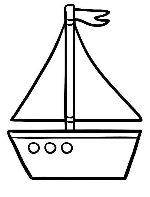 Boat coloring pages printable for free download