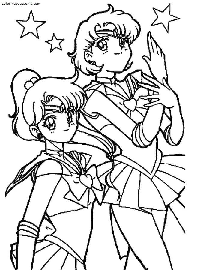 Sailor moon coloring pages printable for free download