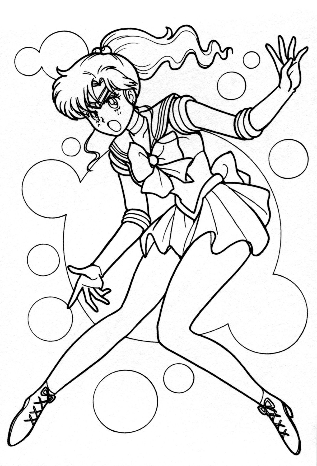 Sailor jupiter coloring page sailor moon coloring pages sailor moon coloring pages