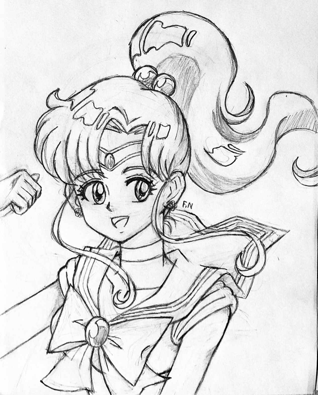 Senshi daily â neptuneking an old drawing of sailor jupiter