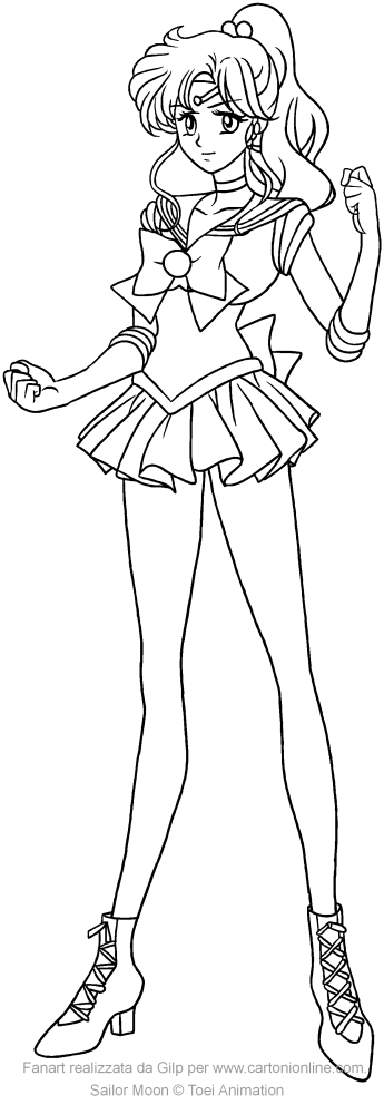 Sailor jupiter crystal coloring pages