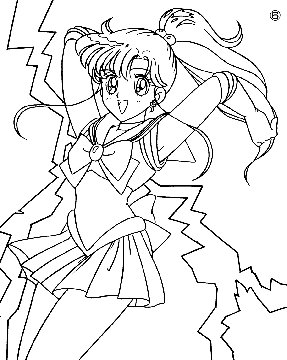 Tsuki matsuri the sailormoon coloring book archive