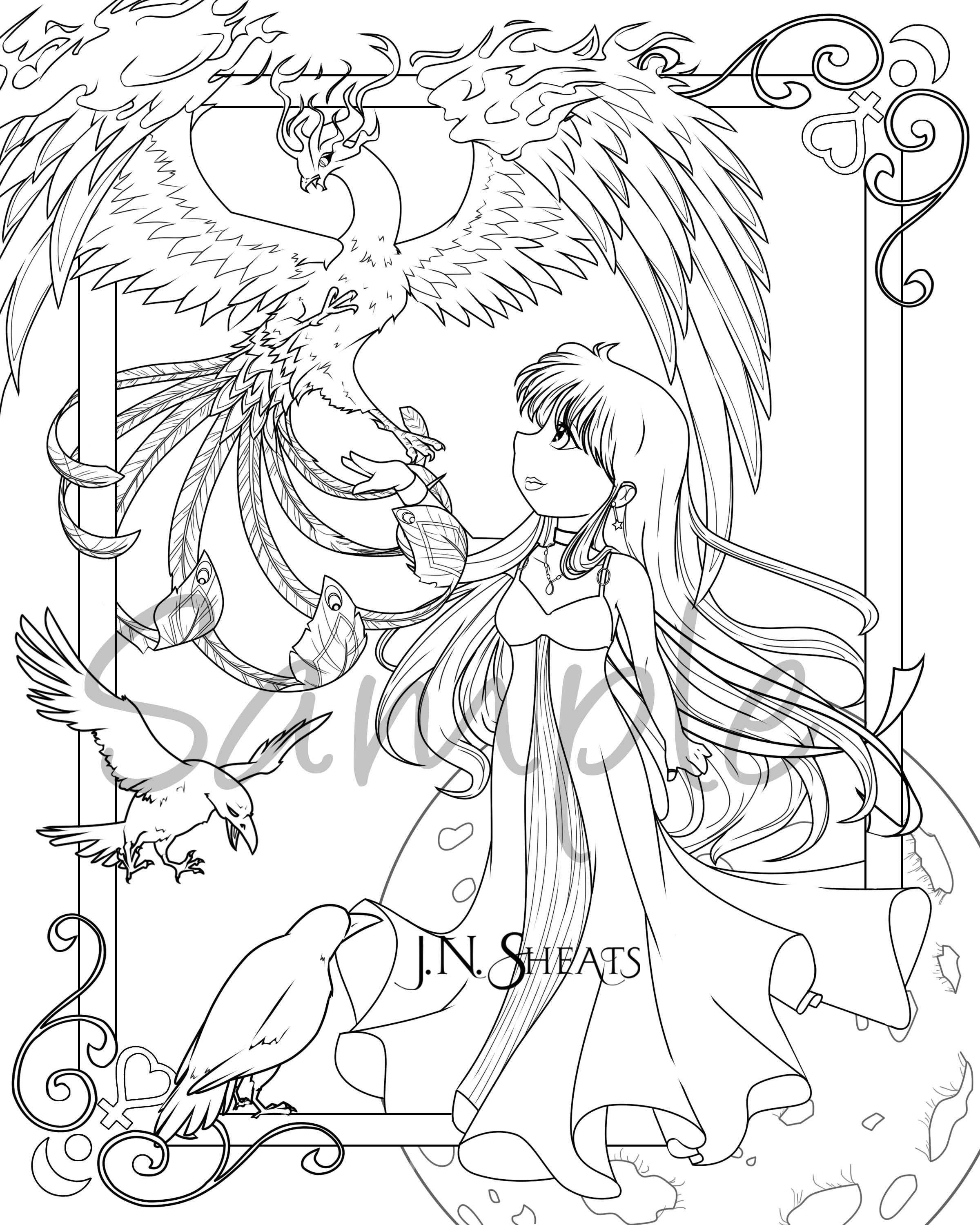 Single coloring page download for adults sailor princess mars sailor moon