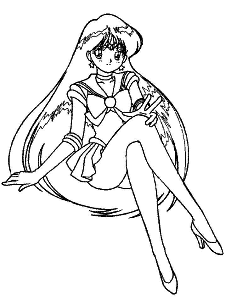 Sailor mars coloring pages