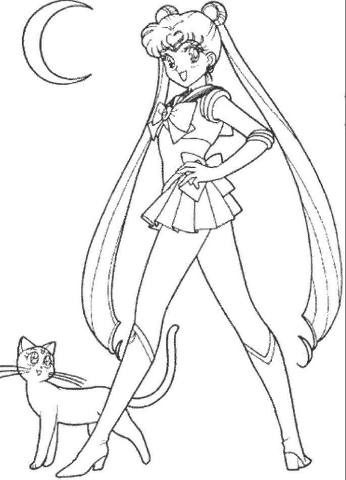 Hugedomains sailor moon coloring pages moon coloring pages sailor moon art