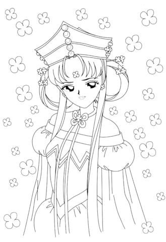 Beauty of sailor moon coloring page free printable coloring pages