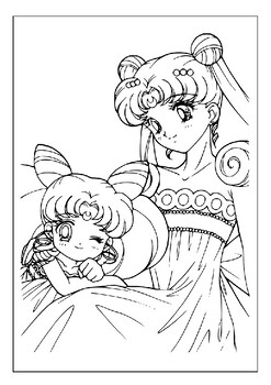 Dive into adventure printable sailor moon coloring book pages for kids
