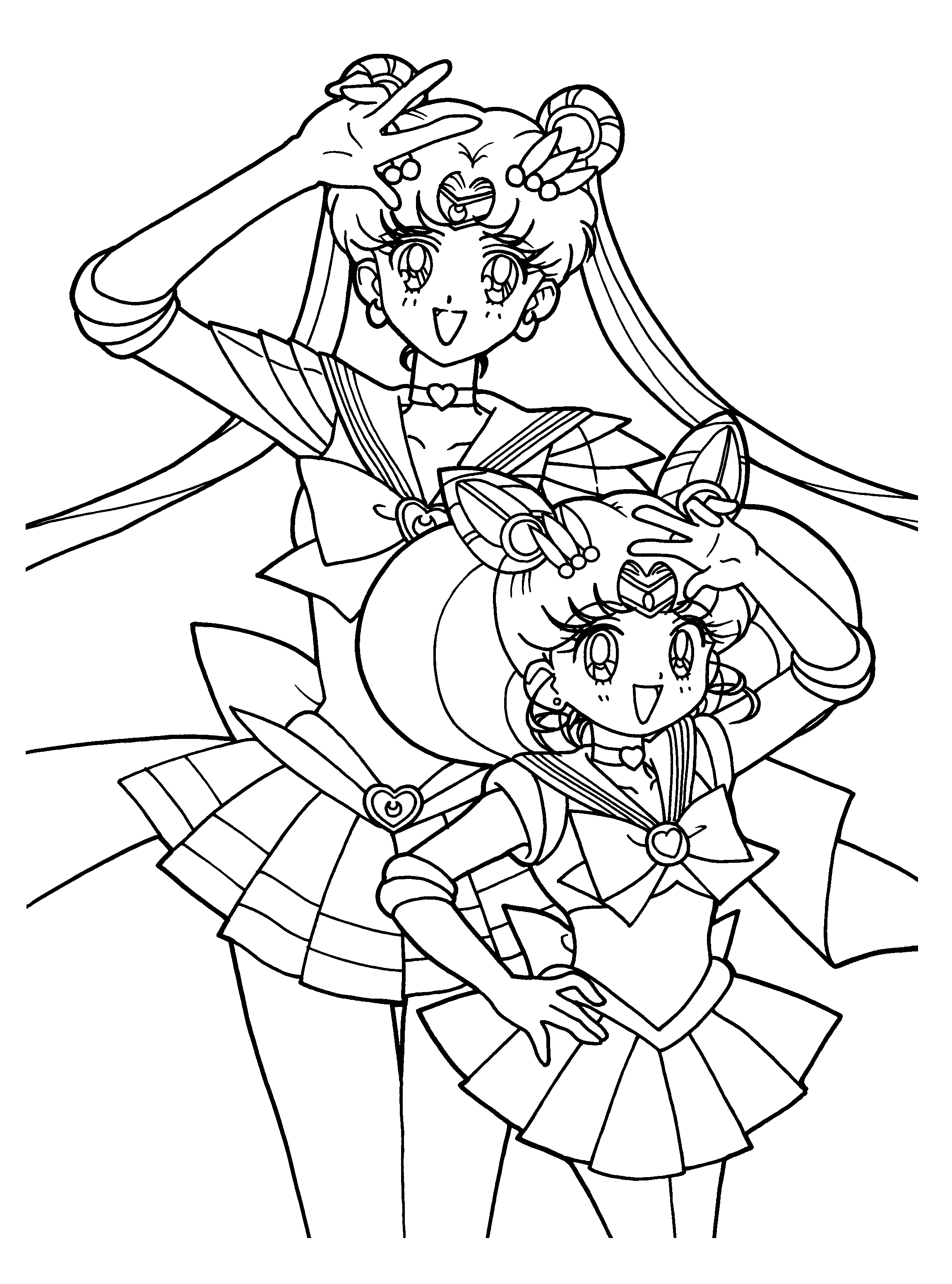 Printable sailor moon coloring pages