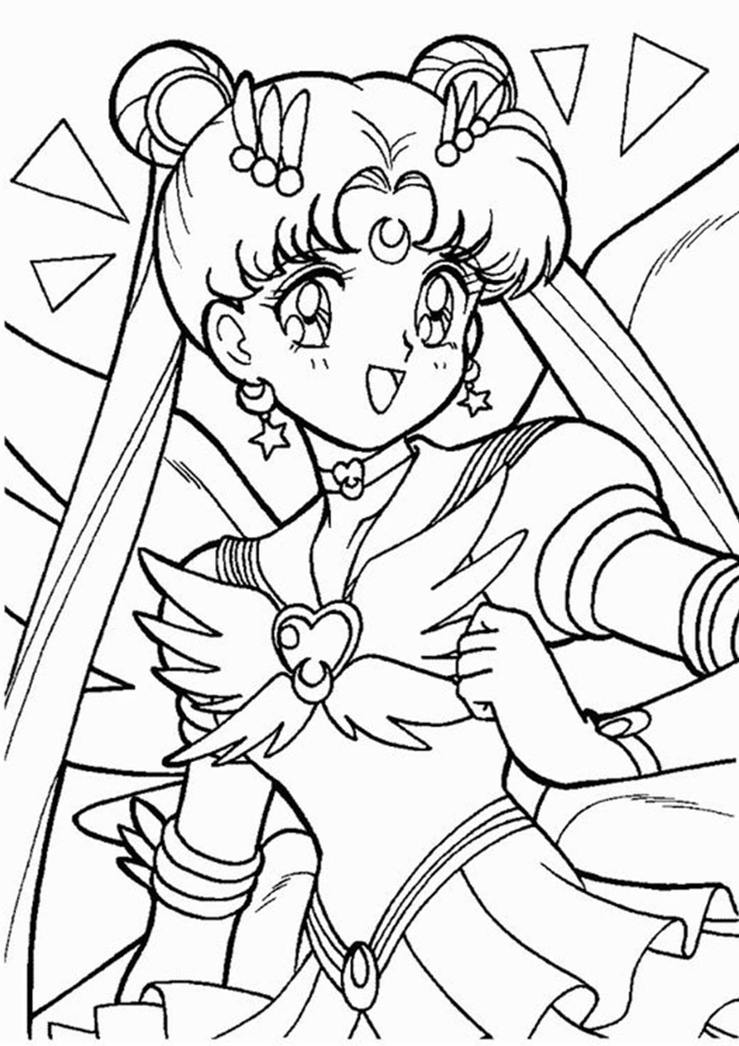 Free easy to print sailor moon coloring pages moon coloring pages sailor moon coloring pages chibi coloring pages