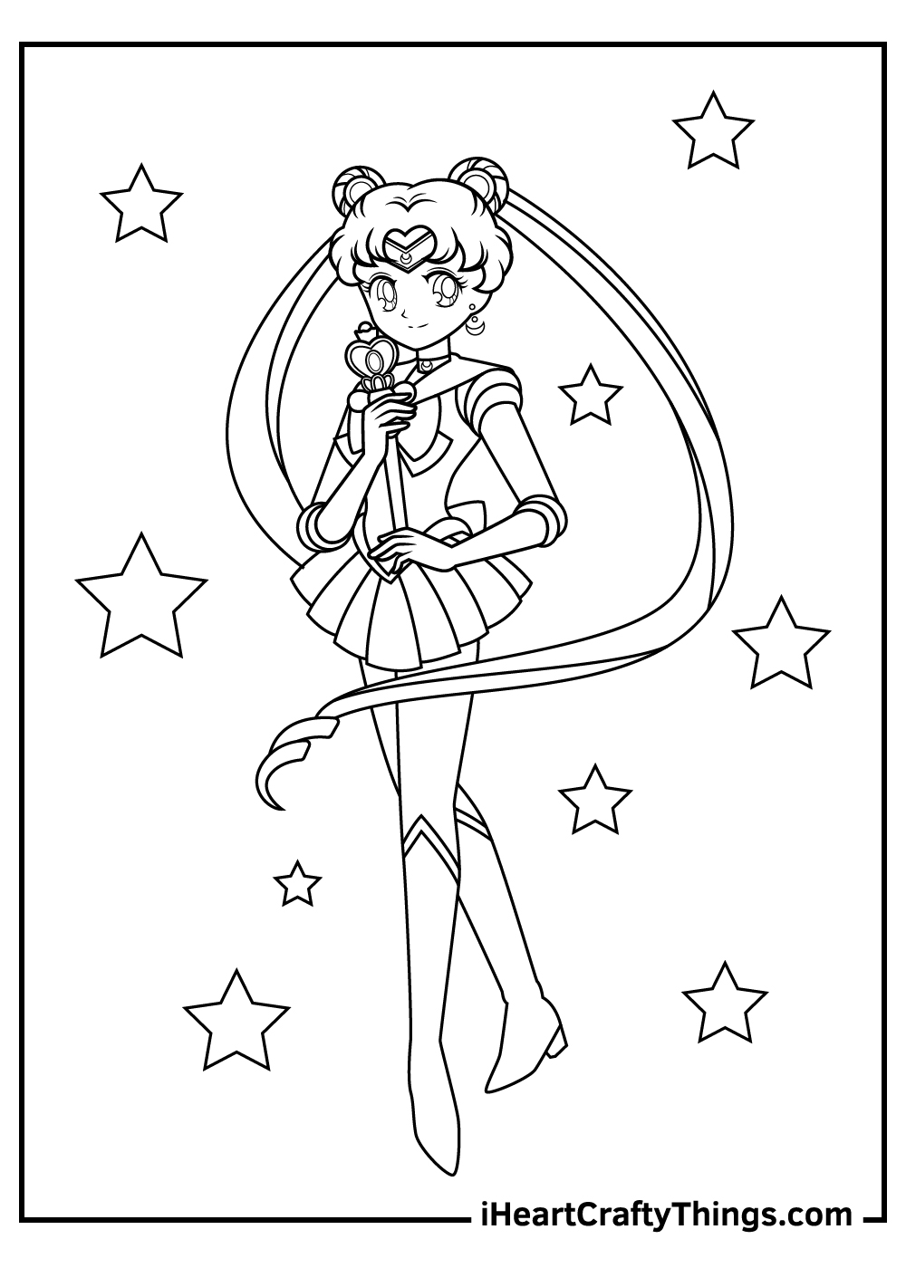 Sailor moon coloring pages free printables