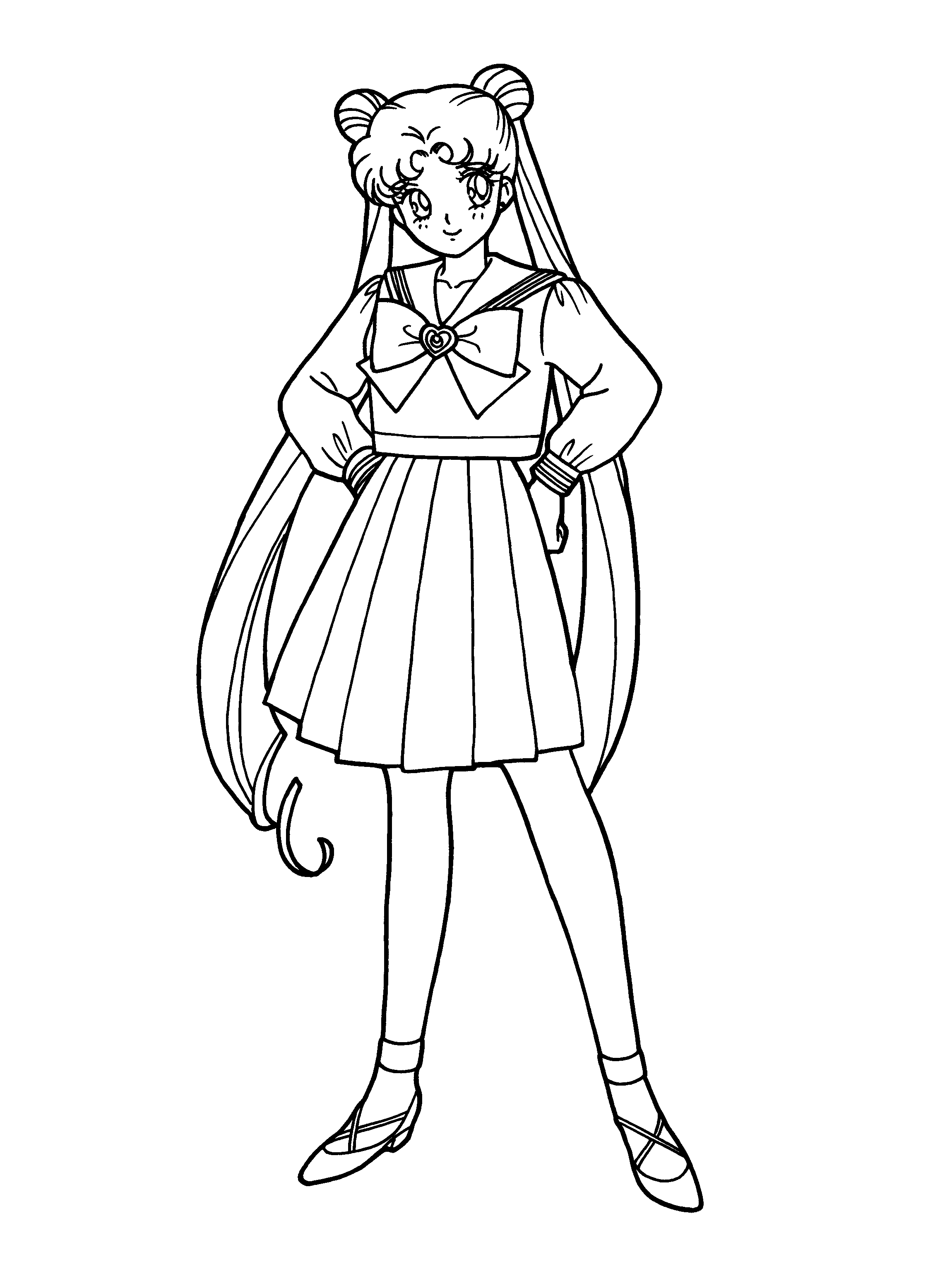 Sailor moon coloring pages front