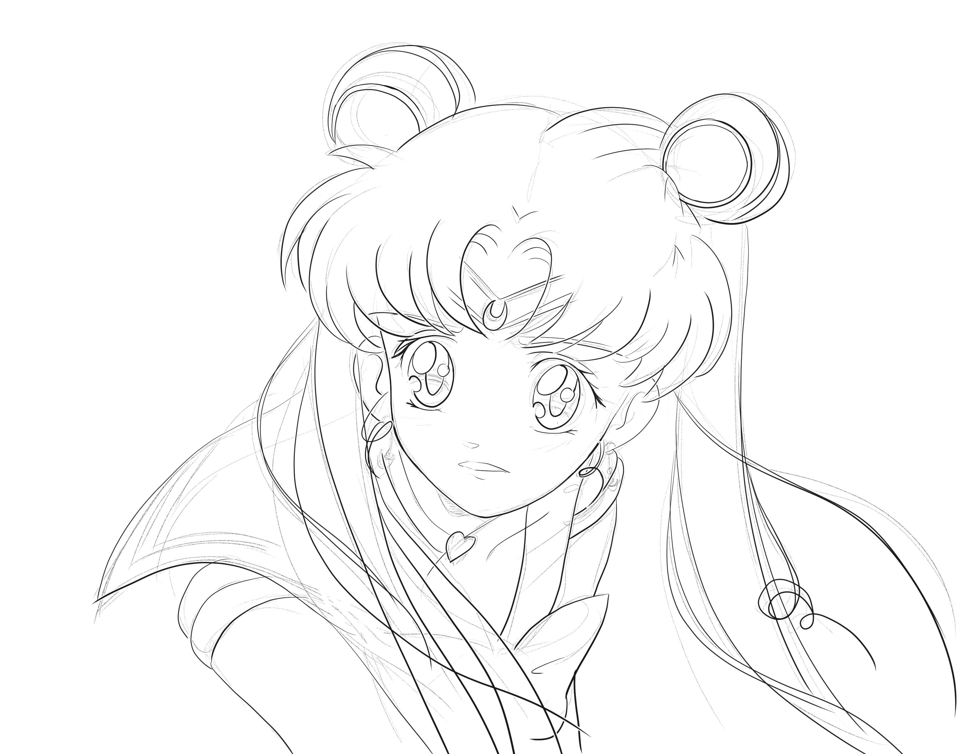 Decided to try out clipart studio with the sailormoonchallenge scene havent drawn anime fan art in probably years but re