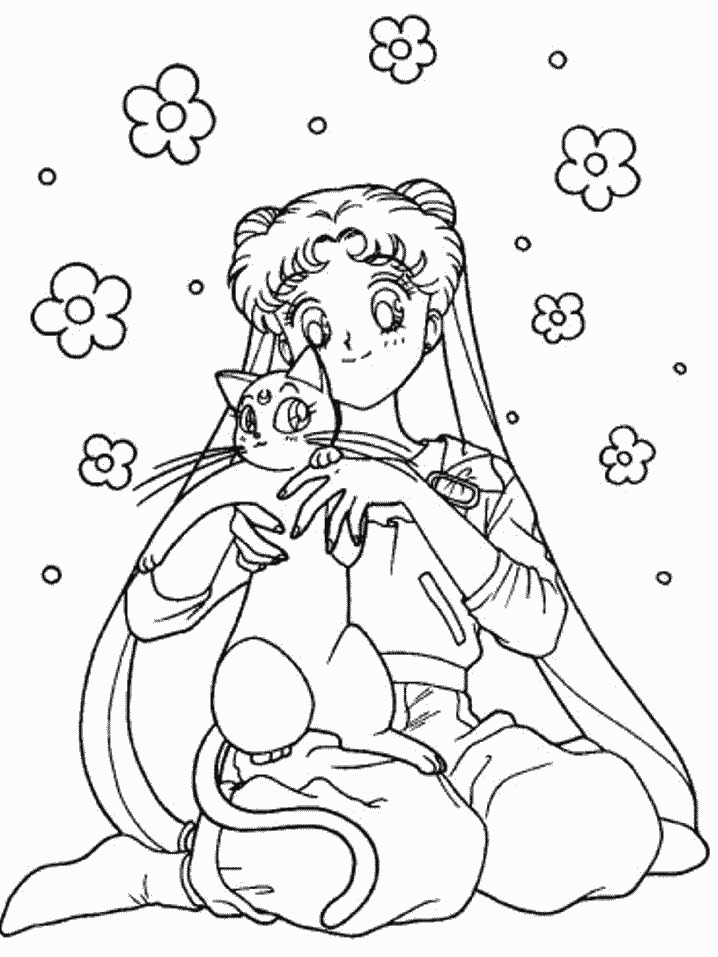 Coloring page sailor moon cartoons â printable coloring pages