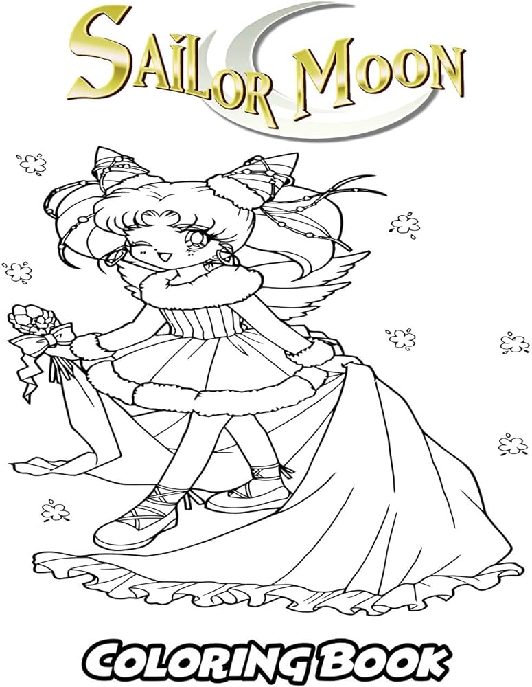 Sailor moon coloring book coloring book for kids and adults activity book with fun easy and relaxing coloring pages books