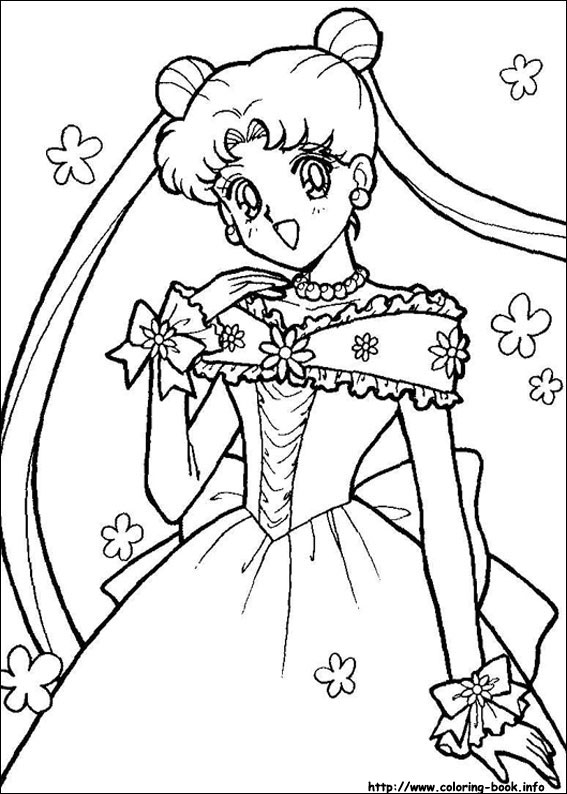 Sailor moon coloring picture