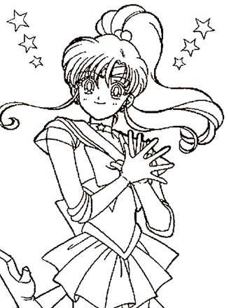 Sailor moon coloring page