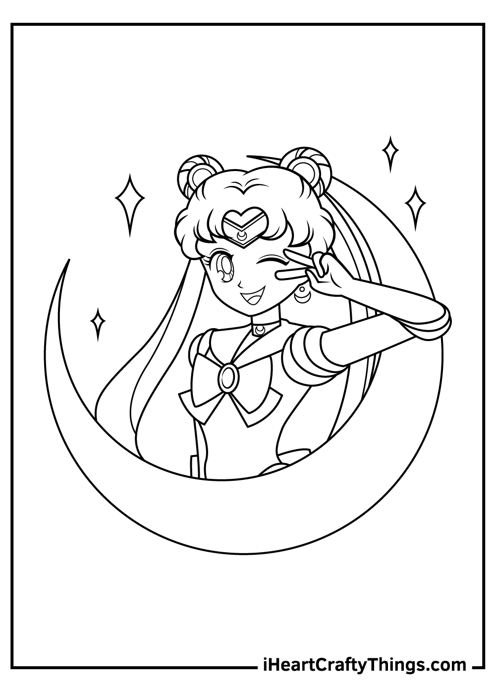 Sailor moon coloring pages free printables