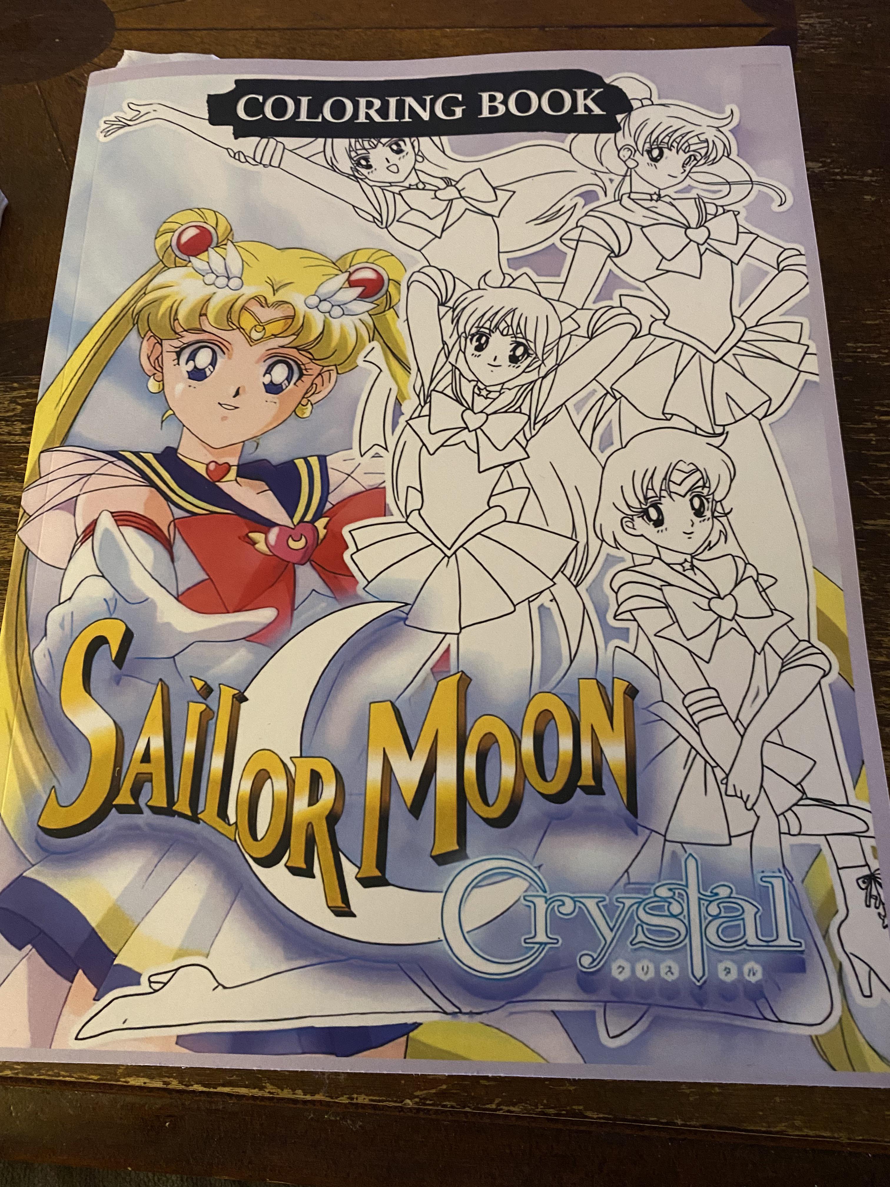 New sailor moon coloring book rsailormoon