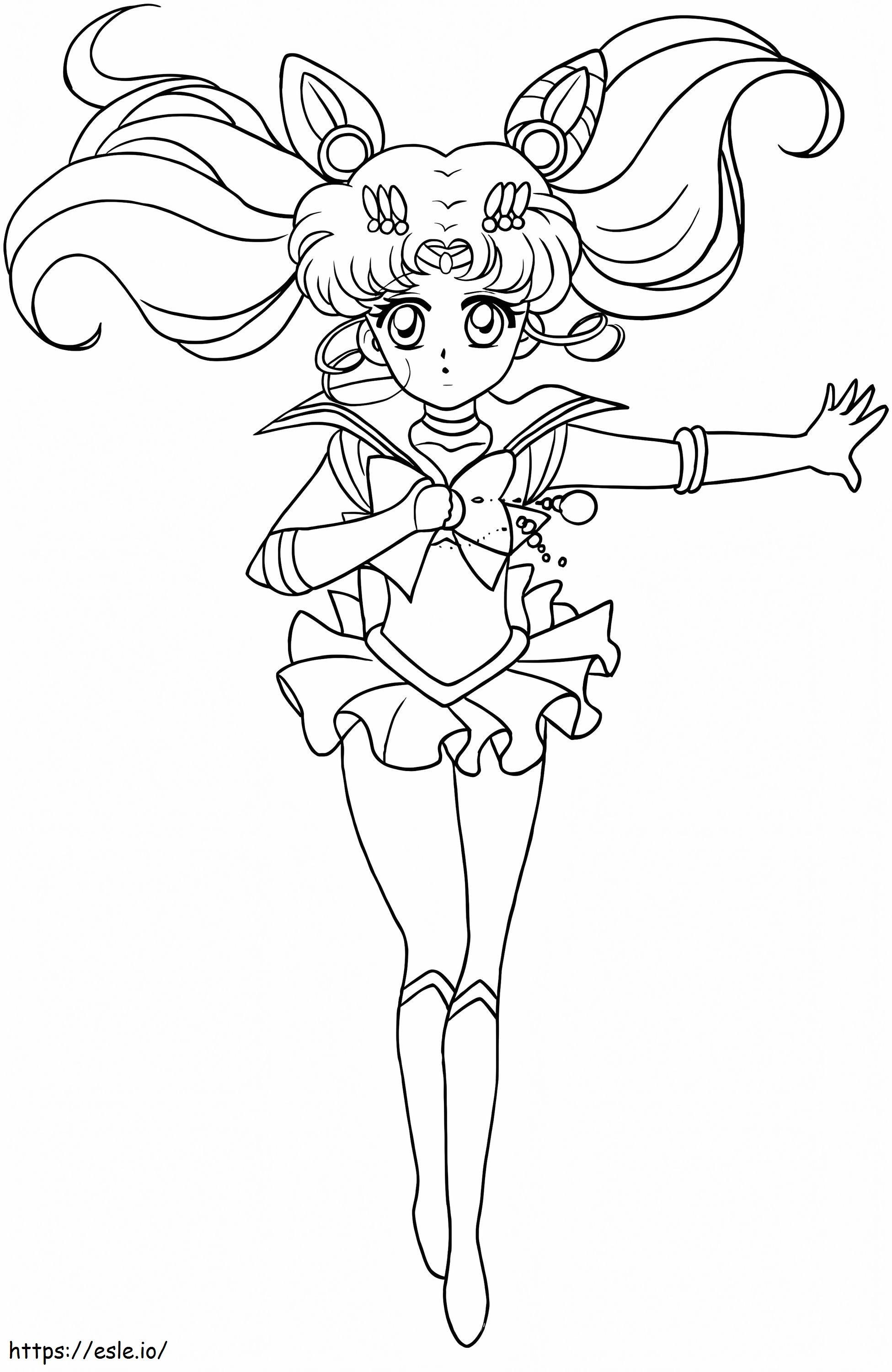 Sailor chibiusa crystal coloring page