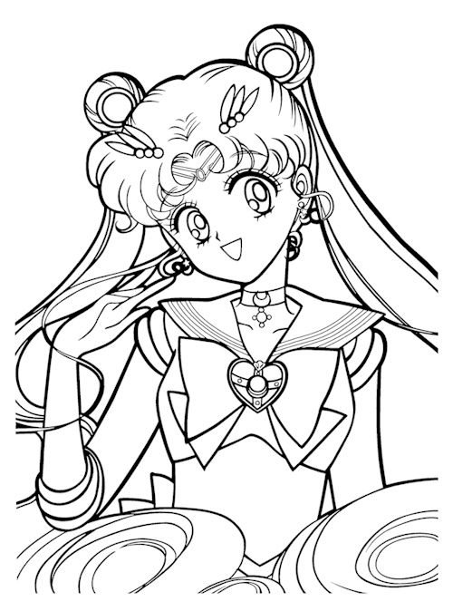 Magical girl musings the sailor moon coloring book project