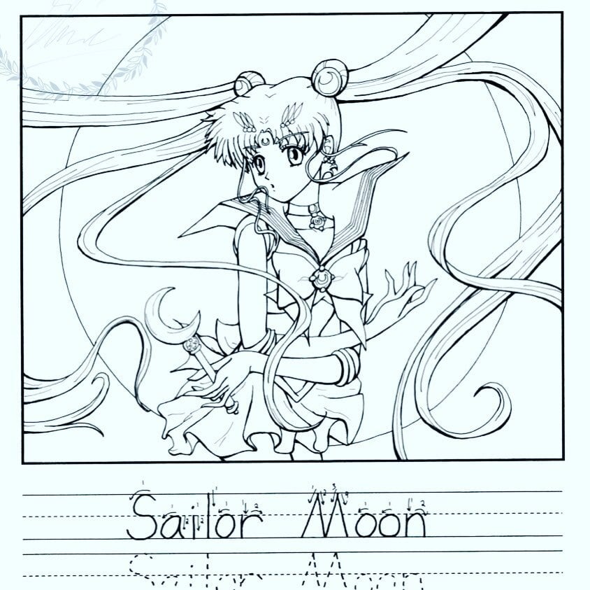 Sailor moon coloring sheet