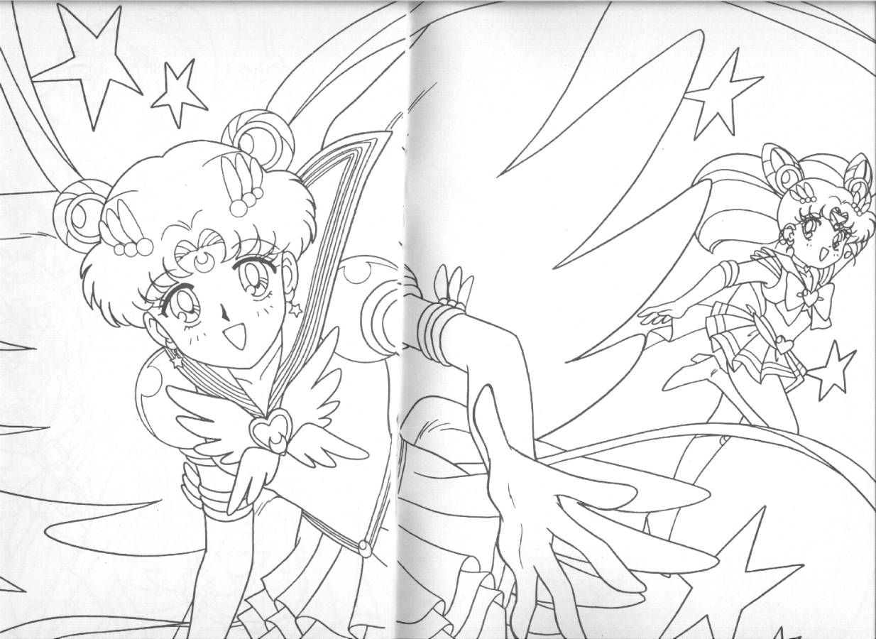 Sailor moon coloring book serial scans