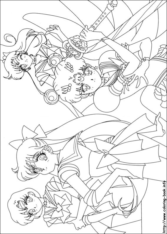 Sailor moon coloring picture