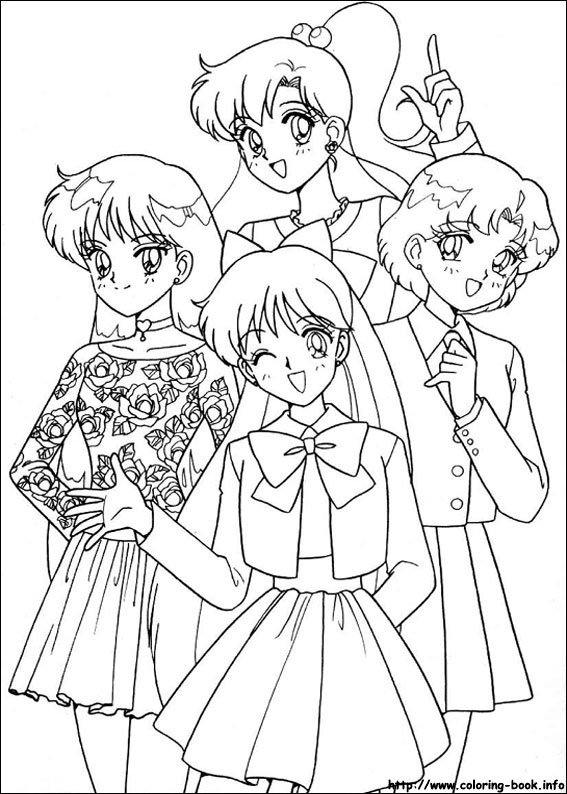 Sailor moon coloring picture