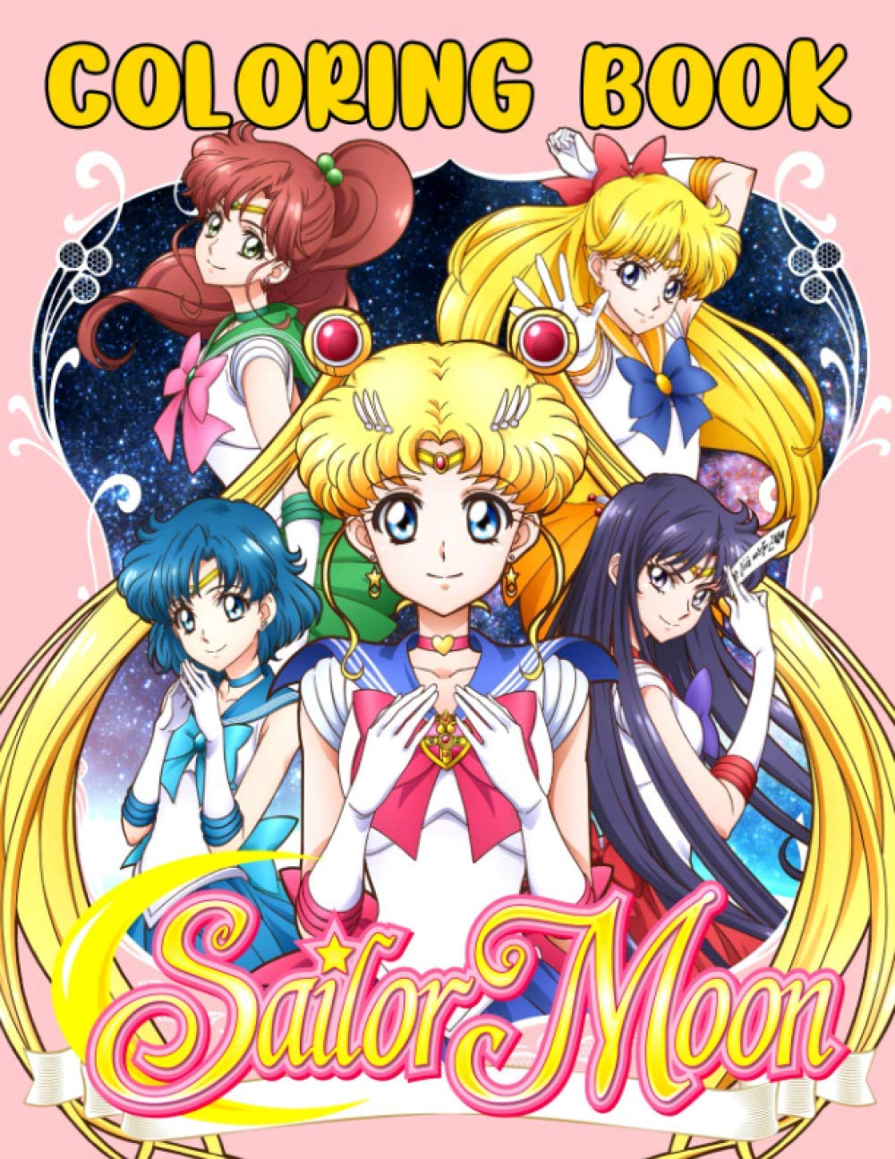 Sailor moon coloring book unique coloring book for fans of âsailor moonâ with easy coloring pages in high