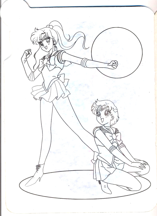 Romanian sailor moon coloring book â miss dream