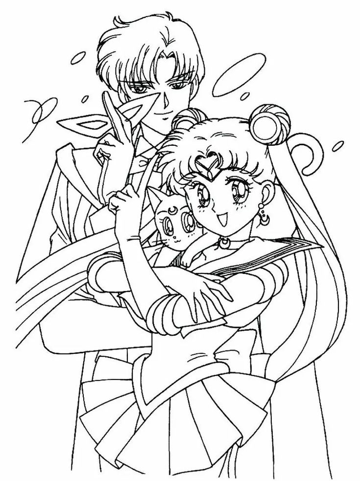 Sailor moon coloring pages pdf