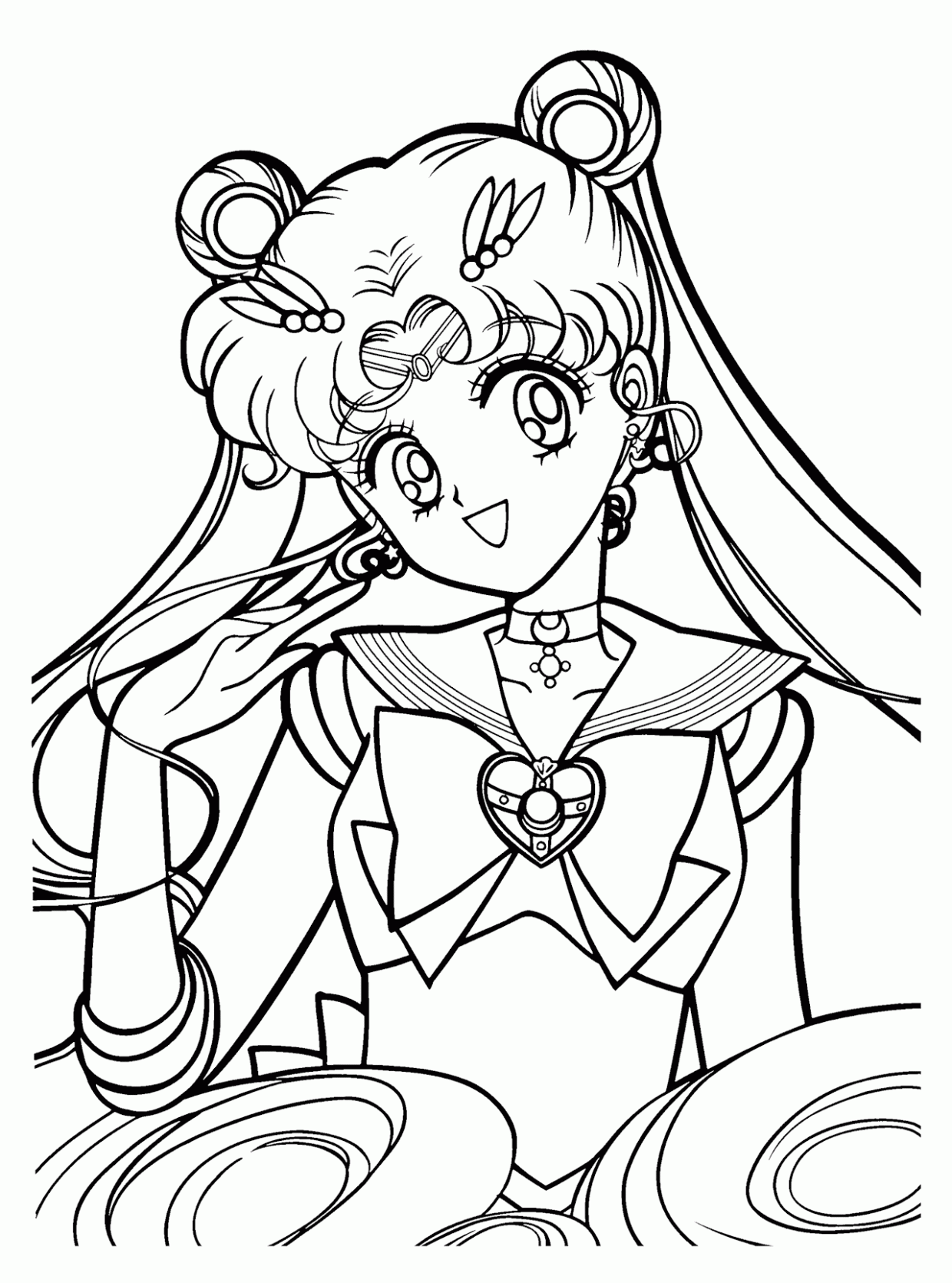 Free printable sailor moon coloring pages