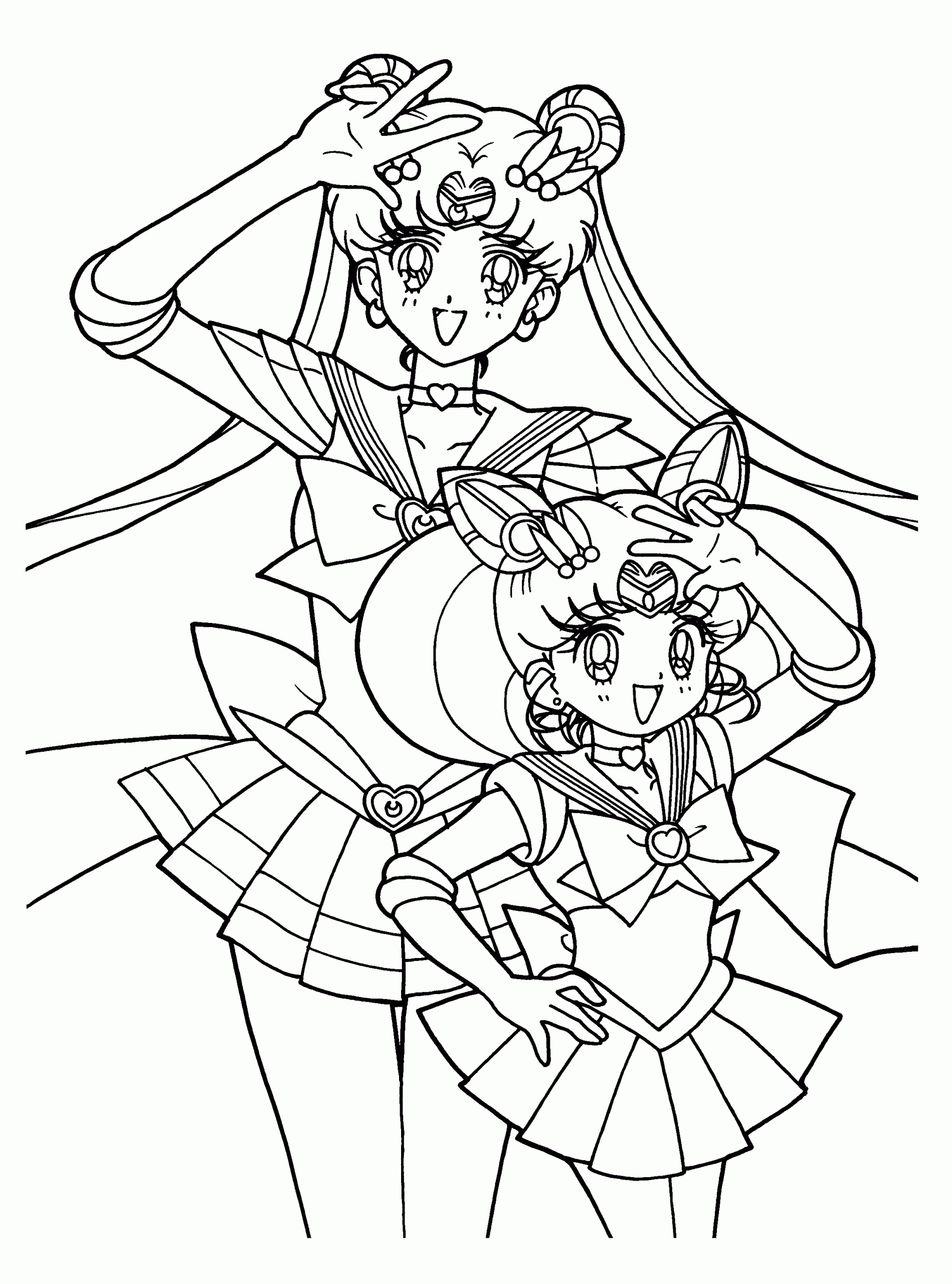 Free printable sailor moon coloring pages