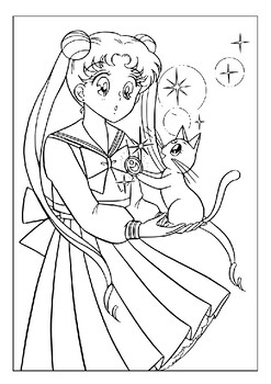 Printable sailor moon coloring pages for kids perfect for fans of all ages pdf