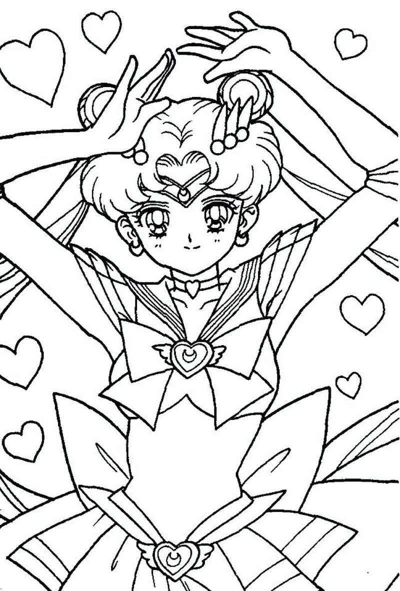 Sailor moon coloring pages pdf