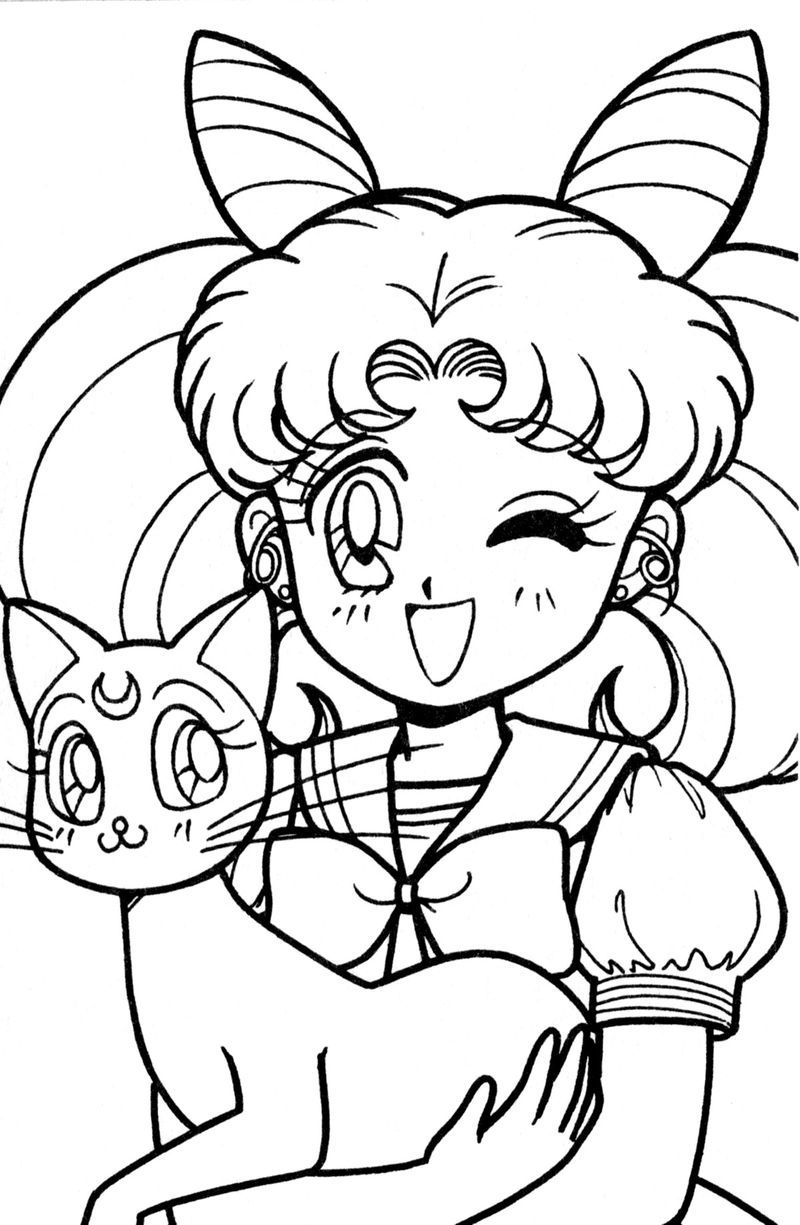 Sailor moon coloring pages pdf