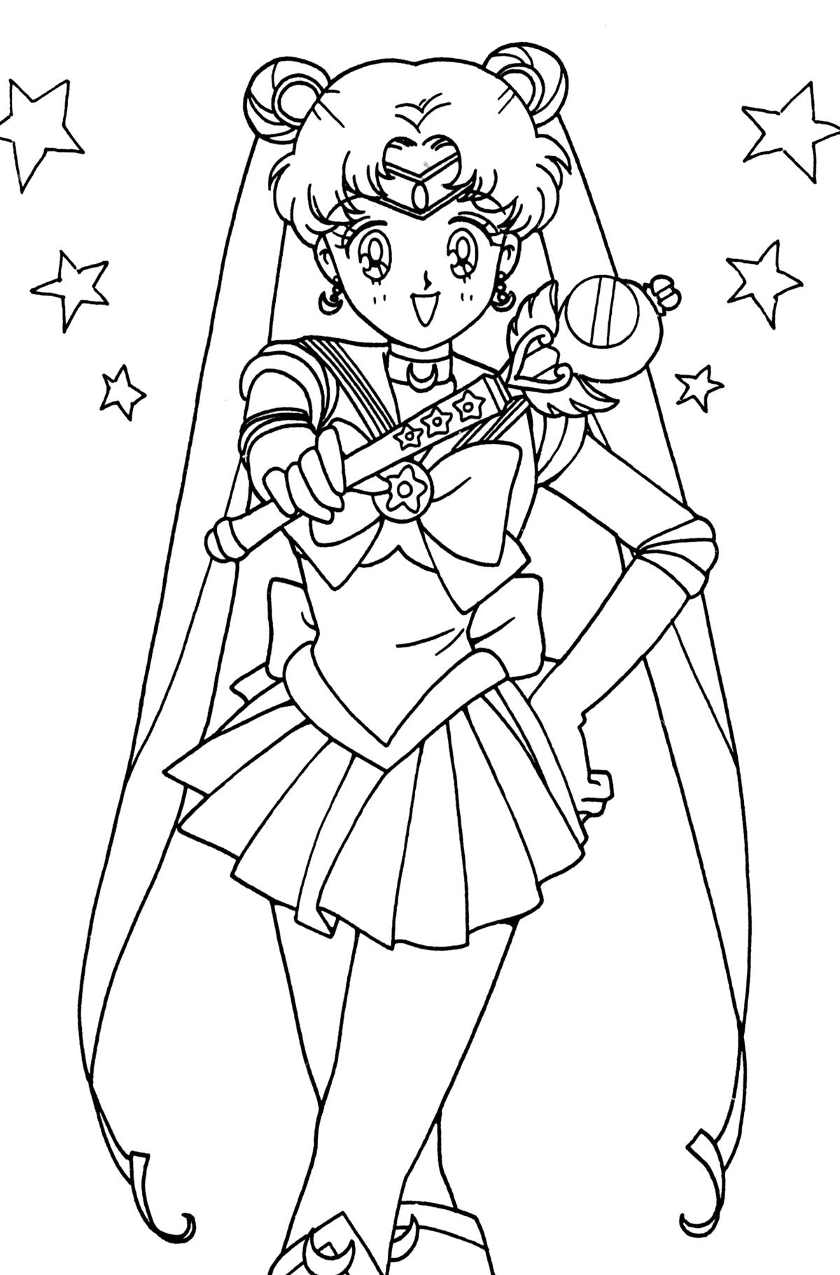 Tsuki matsuri the sailormoon coloring book archive