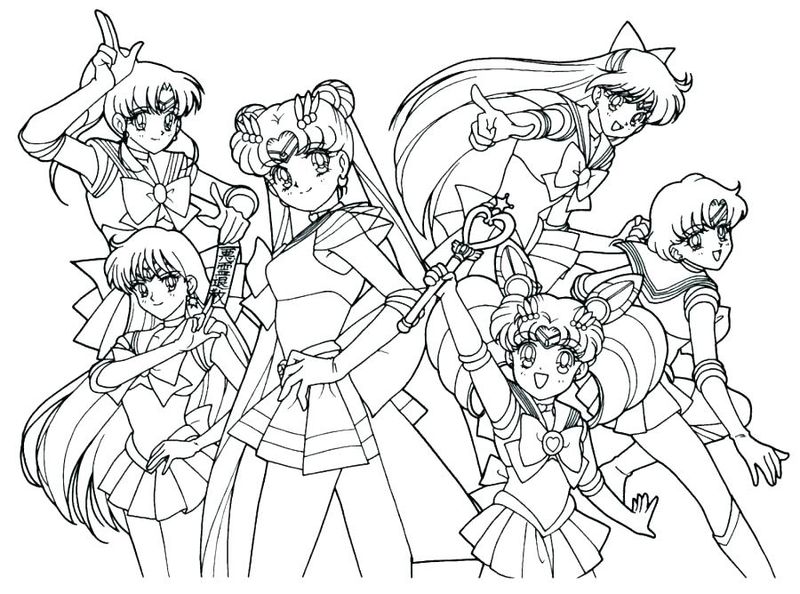 Sailor moon coloring pages pdf