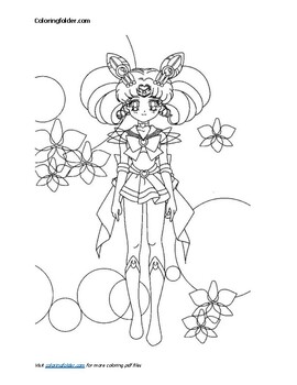 Sailor moon coloring pages pdf by the coloring cove tpt