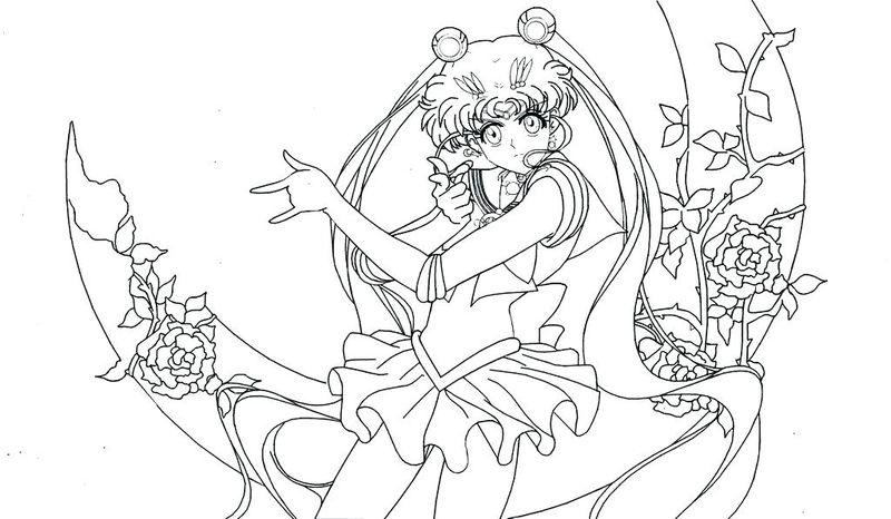 Sailor moon coloring pages pdf