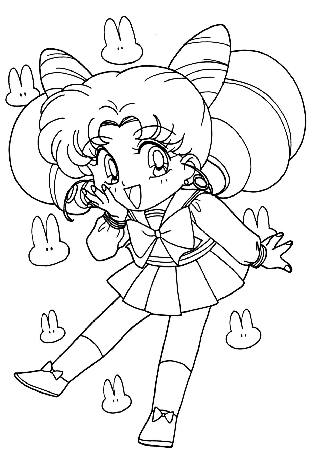 Printable pictures sailor moon coloring pages