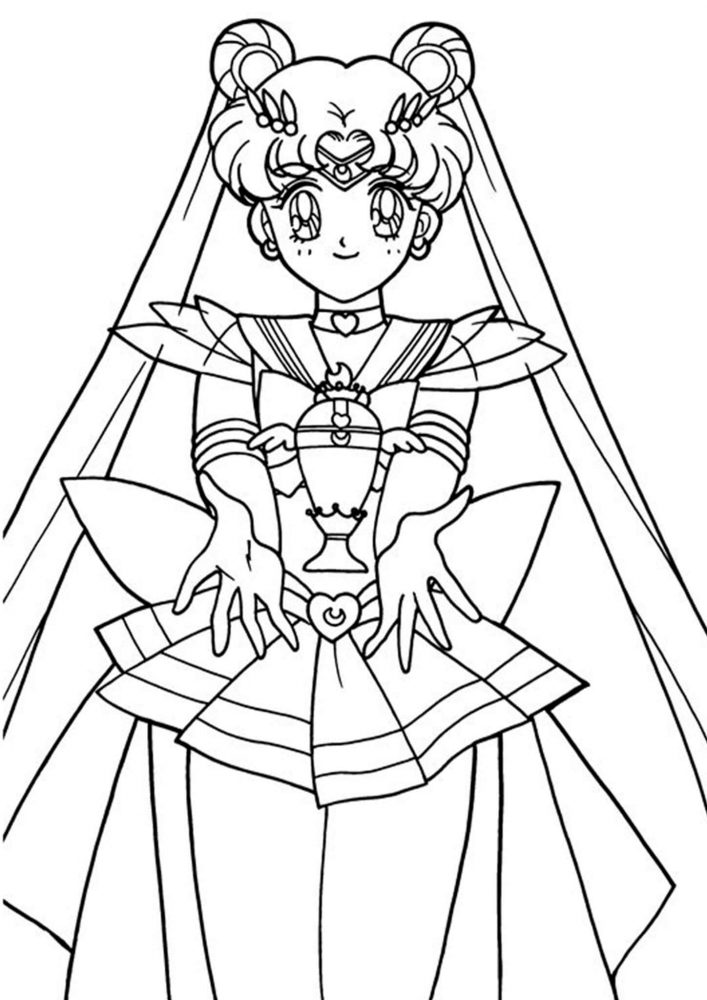 Free easy to print sailor moon coloring pages