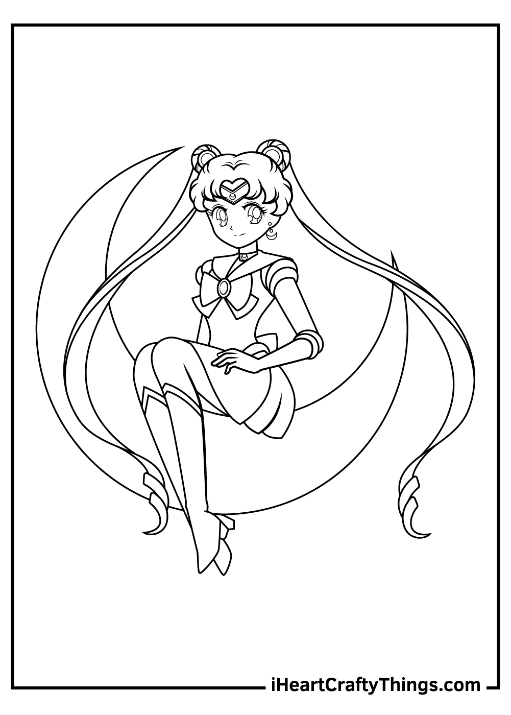 Sailor moon coloring pages free printables