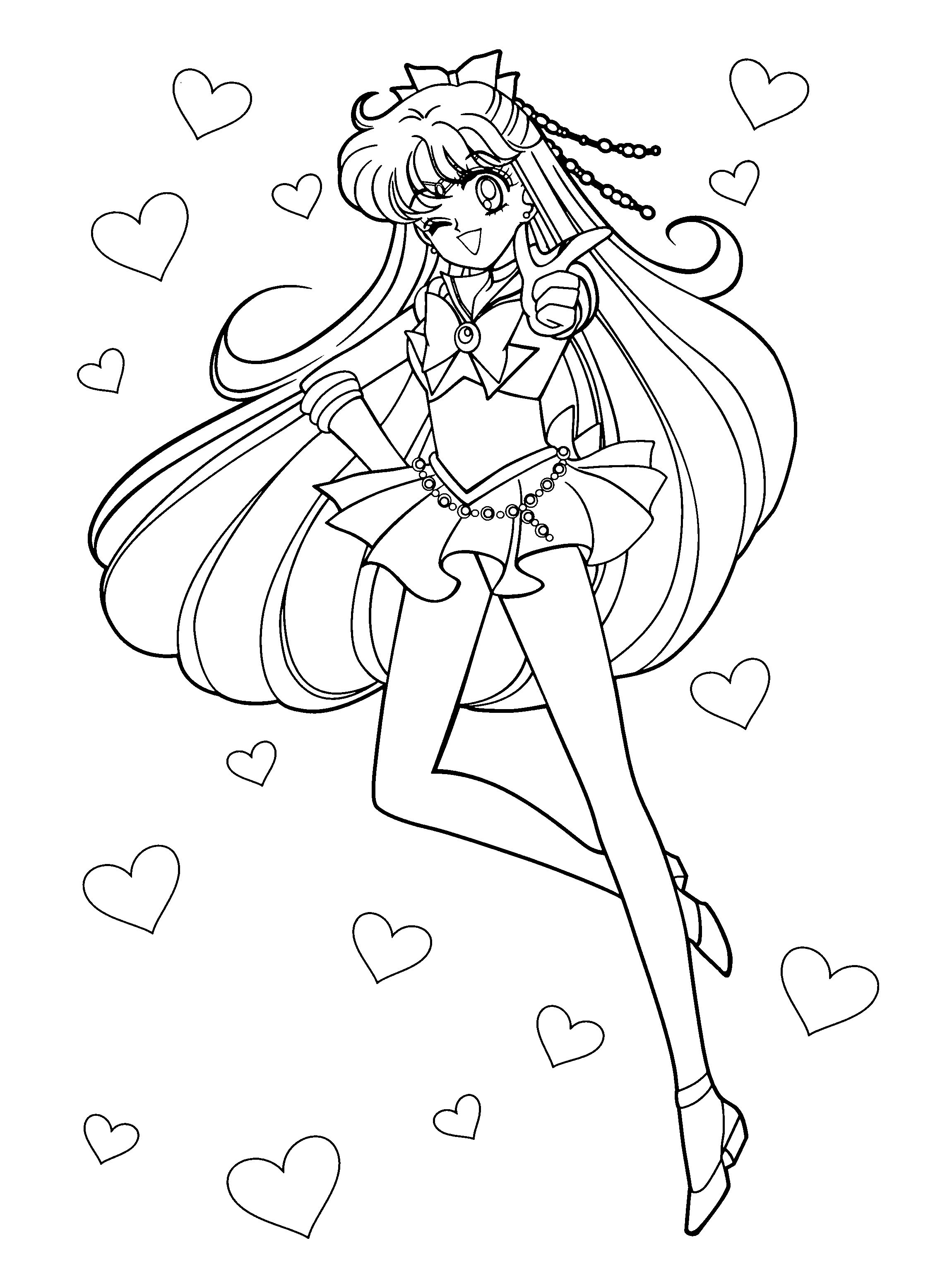 Magical sailor moon coloring pages