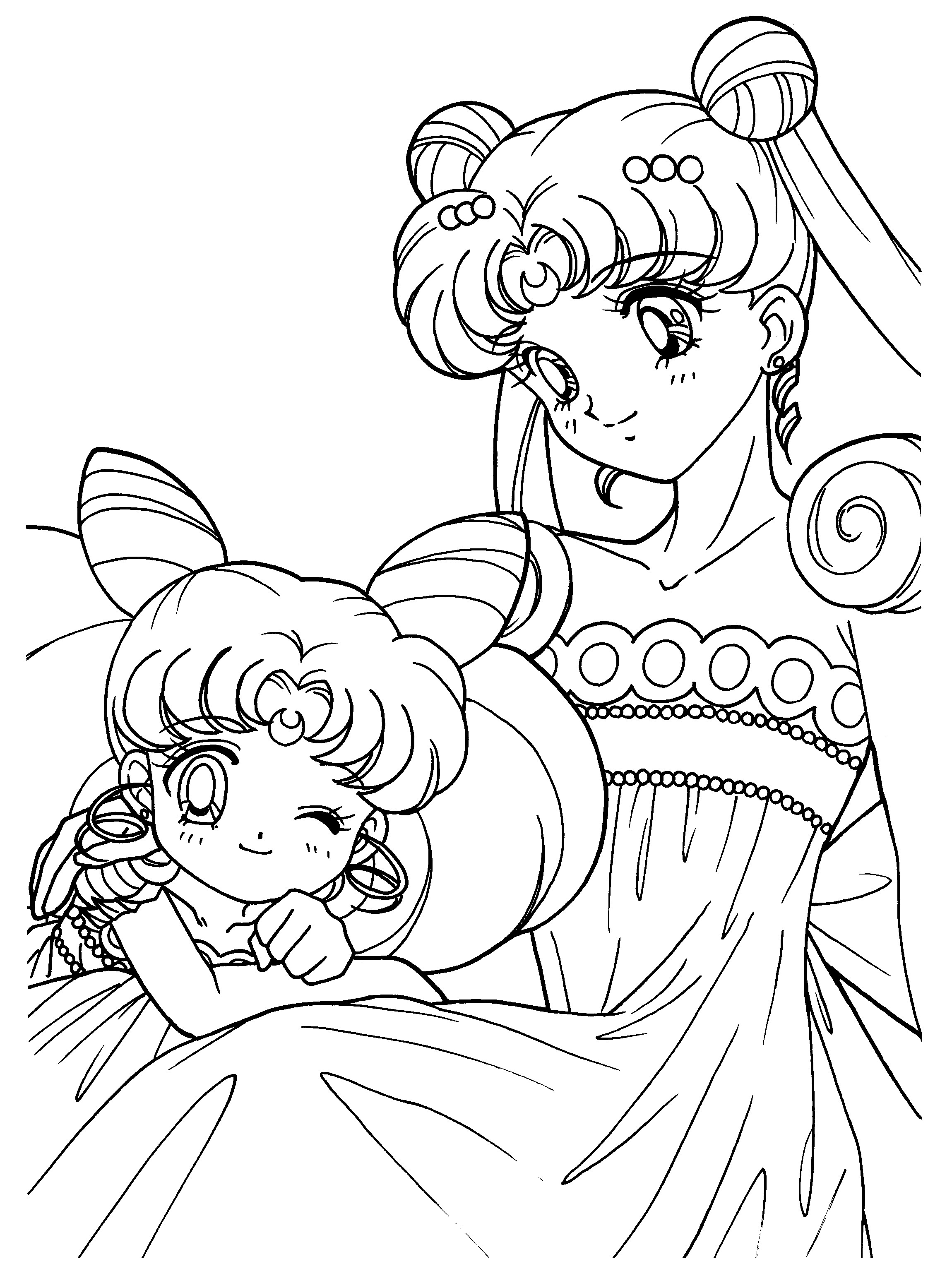 Printable sailor moon coloring pages