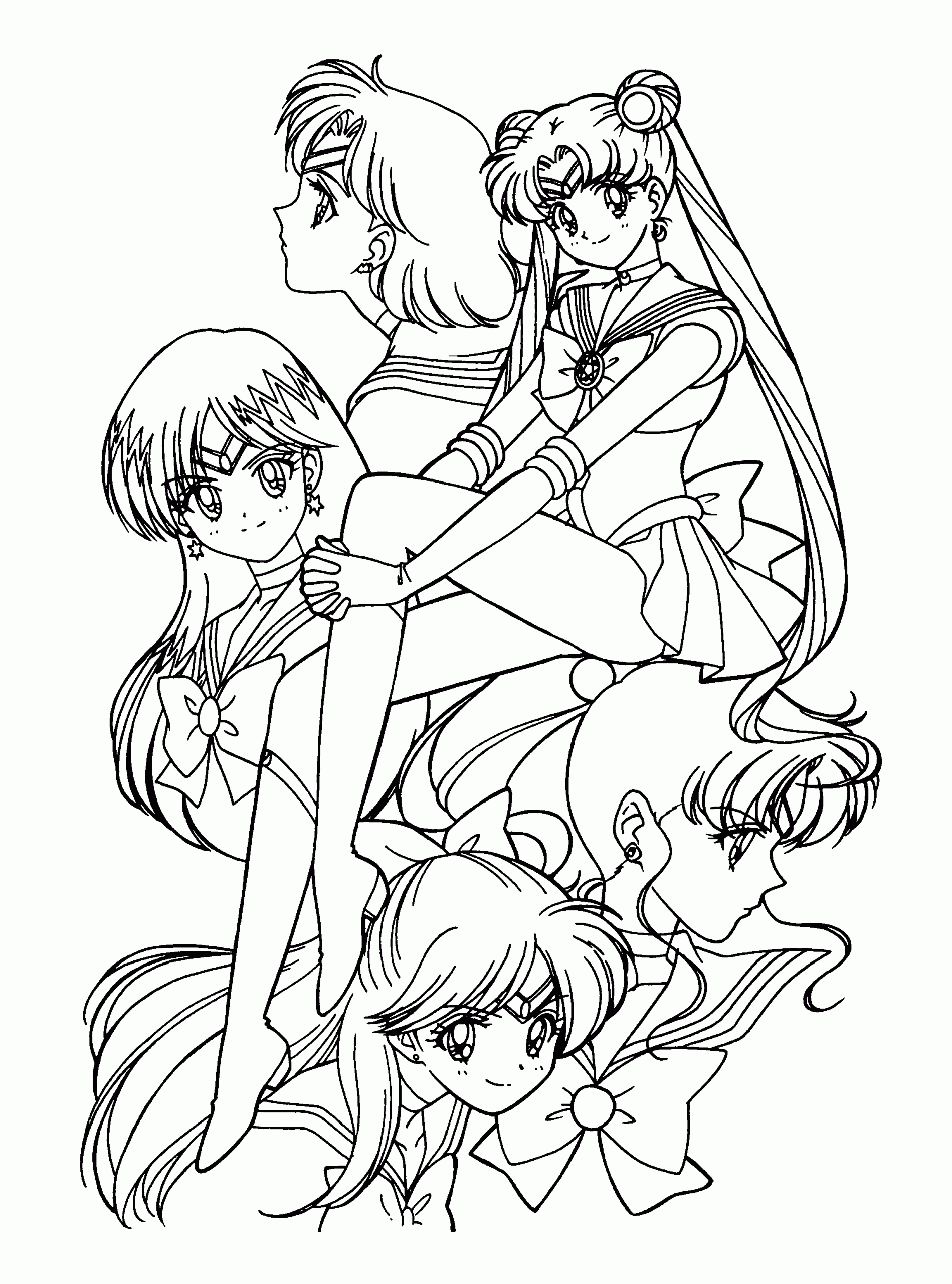 Free printable sailor moon coloring pages