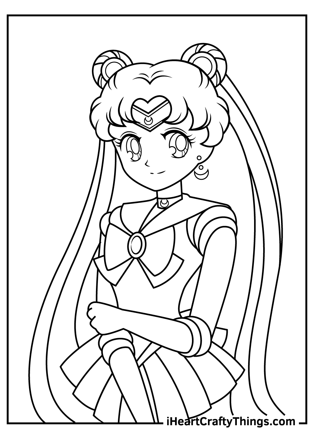 Sailor moon coloring pages free printables