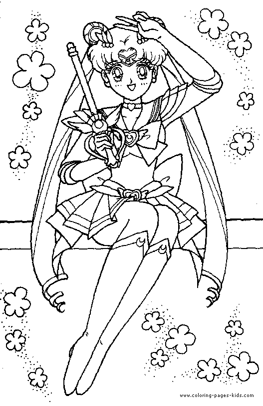 Sailor moon color page